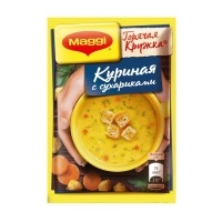 Магги Горячая кружка куриная с сухариками 30гр