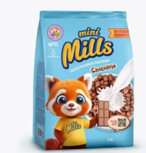 С/З Мини Миллс 370гр Шоколадные Шарики 1/10