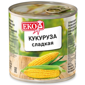 Кукуруза ЕКО 340гр (425мл) ж/б  1/12