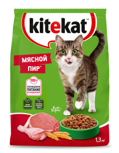 Китикет 1,3 кг Мясной пир 1/7