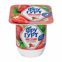 Йогурт Фругурт 2,5% Клубника 115гр 1/12