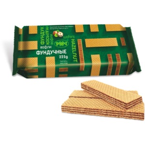 Вафли фас Рахат Фундучные 400гр 1/9