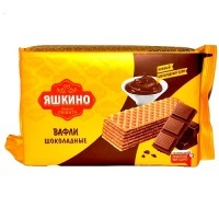 Вафли фас Яшкино 200гр ШОКОЛАДНЫЕ ЯВ123 1/24
