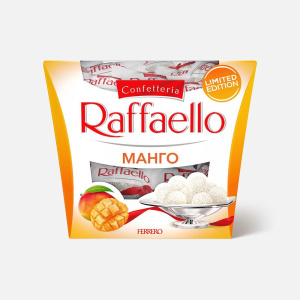Конфеты х/к Рафаэлло 130гр. Т-13 МАНГО/орех 1/6