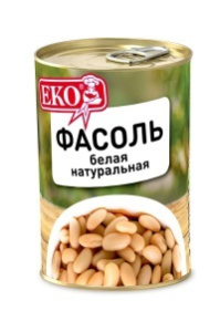 Фасоль ЕКО натуральная белая 400гр ж/б