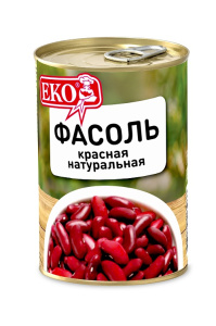 Фасоль ЕКО натуральная красная 400гр ж/б