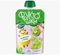 Д/П Пюре Фруктошки 90гр Яблоко-Груша-Виноград-Киви (дой-пак)1/12