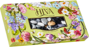 Конфеты х/к Подарочный набор драже Hiva РЕЧНЫЙ КАМУШКИ 200гр 1/24  зеленая коробка