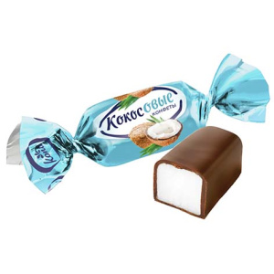 Конфеты КОНТИ-РУС Кокосовые  1/1/6  21429