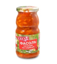Фасоль ЕКО печеная по-сербски 510 г