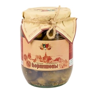 Огурцы Сыта -Загора корнишоны с перцем 540мл /530 гр/ 1/12 ст/б