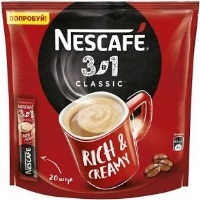 Кофе 3 в 1 Нескафе Классика /красный/ БЛОК 50шт 1/8