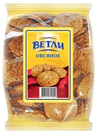 Печенье фас Ветли Овсяное 350гр 1/8
