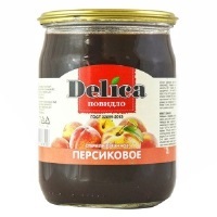 Повидло Делика 600 гр Персик ст/б  1/8