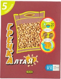 Крупа ТСР гречневая 5*80 Алтайская ВАР, ПАК, в/с 1/8