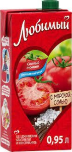 Сок Любимый  0.95 л Томат с Морской Солью 1/12