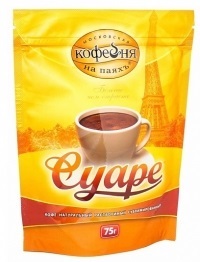 Кофе Московская кофейня Суаре 75гр Дой-пак 1/12