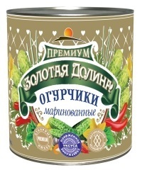 Огурцы Зол Долина консерв. 3100 мл 1/6 Ж/Б