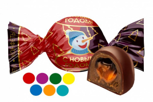 НГ Конфеты СВИТ ЛАЙФ С НОВЫМ ГОДОМ!!! тоффи вкус грец.ореха и клен сиропа  1/1/4 Пензен.обл