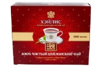 Чай Хейлис черн 100пак Бордовый 1/12