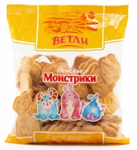 Печенье фас Ветли Монстрики 400гр 1/8