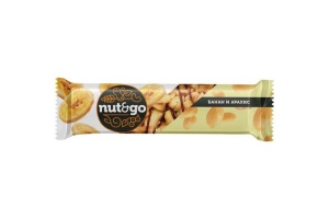 Шок батончик Яшкино Nut&go БАНАН и АРАХИС  42гр 8* 1/18 КВК460