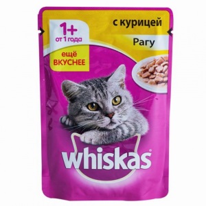 Вискас 75гр Рагу Курица 1/28