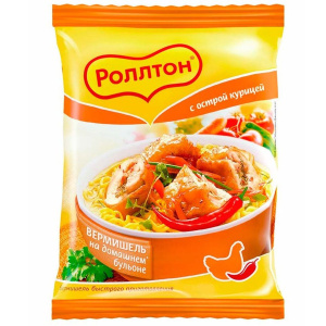 Лапша Роллтон м/у КУРИЦА ОСТРАЯ 60 гр 1/42