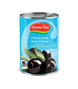Маслины ГринРей Гигант Греция б/к 425 мл 1/12