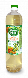 Масло Подс олив Здоровое Меню  0,9 л 1/15 пэт  9ПО