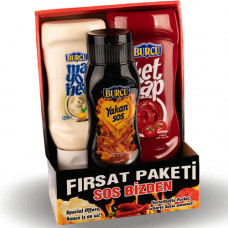 Набор Бурчу (BURCU) кетчуп+майонез+острый соус 1320гр 1/6