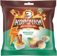 Сухарики 3 корочки ХОЛОДЕЦ хрен+СОУС ГОРЧИЦА 60гр ВС928 1/30