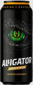 Напиток Энергетический Аллигатор Манго Кокос ж/б 0,45 л 1/12