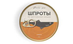 Шпроты РЫБНОЕ МЕНЮ в масле балтийская ключ 160 гр 1/36