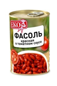Фасоль ЕКО красная в томатном соусе 400 г