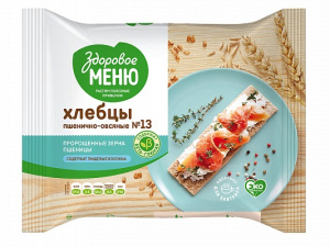 Хлебцы Здоровое Меню ОВСЯНЫЕ №13 90 гр 1/20