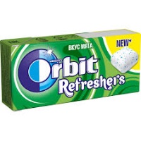 Жев резинка Орбит Refreshers без сахара Мята 1/12