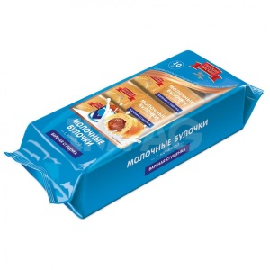 Булочки фас.Русский бисквит сдобные ВАРЕНАЯ СГУЩЕНКА 350гр  1/9