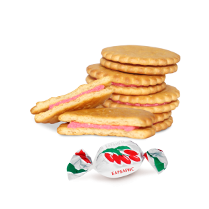 Крекер Т/В Сладояр с начинкой со вкусом БАРБАРИСА 1/3,5  КР178