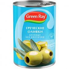 Оливки ГринРей Гигант Греция б/к 425 мл 1/12
