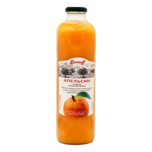 Сок БАРИНОФФ 1 л Апельсиновый с мякотью ст/б 1/6