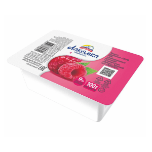 Творожок Лакомка 100 гр МАЛИНА 1/16