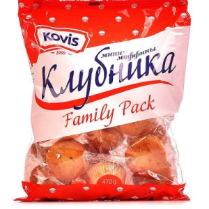 Пирожное фас.КОВИС  Клубника  (8*30гр) 240гр  1/10