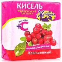 Кисель Бабушкин Хуторок 180гр КЛЮКВА брикет 1/20