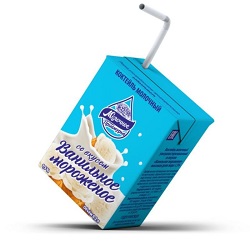 Коктейль молочный Молочное Приамурье 0,2л МОРОЖЕНОЕ 1,5% т/п 1/27