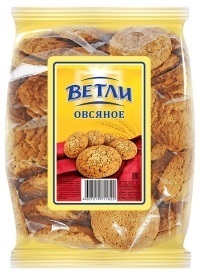 Печенье фас Ветли Овсяное 350гр 1/8