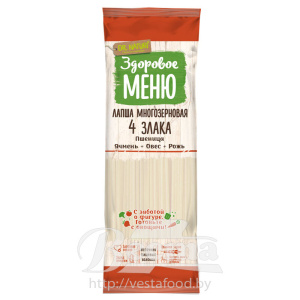Лапша Здоровое меню многозерновая 450гр 1/20 №14