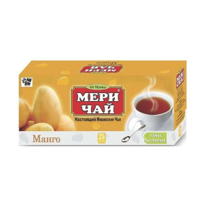 Чай МЕРИ черный 25 пак МАНГО 1/40