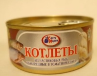 Котлеты из част. рыб обж в т/с Санта Мария 230гр ж/б 1/24