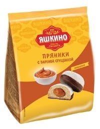 Пряник фас Яшкино 350гр с варен.сгущ ЯП907 1/8